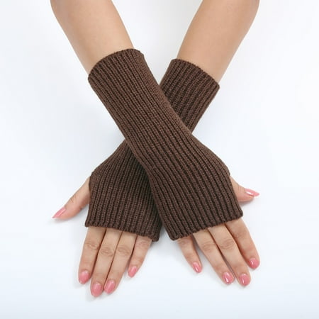 

Riding Gloves Womens Work Gloves Winter Mens Gloves Mens Gloves Driving Gloves Men Driving Womens Gloves Autumn and winter warm knitted woolen gloves Coffee One Size