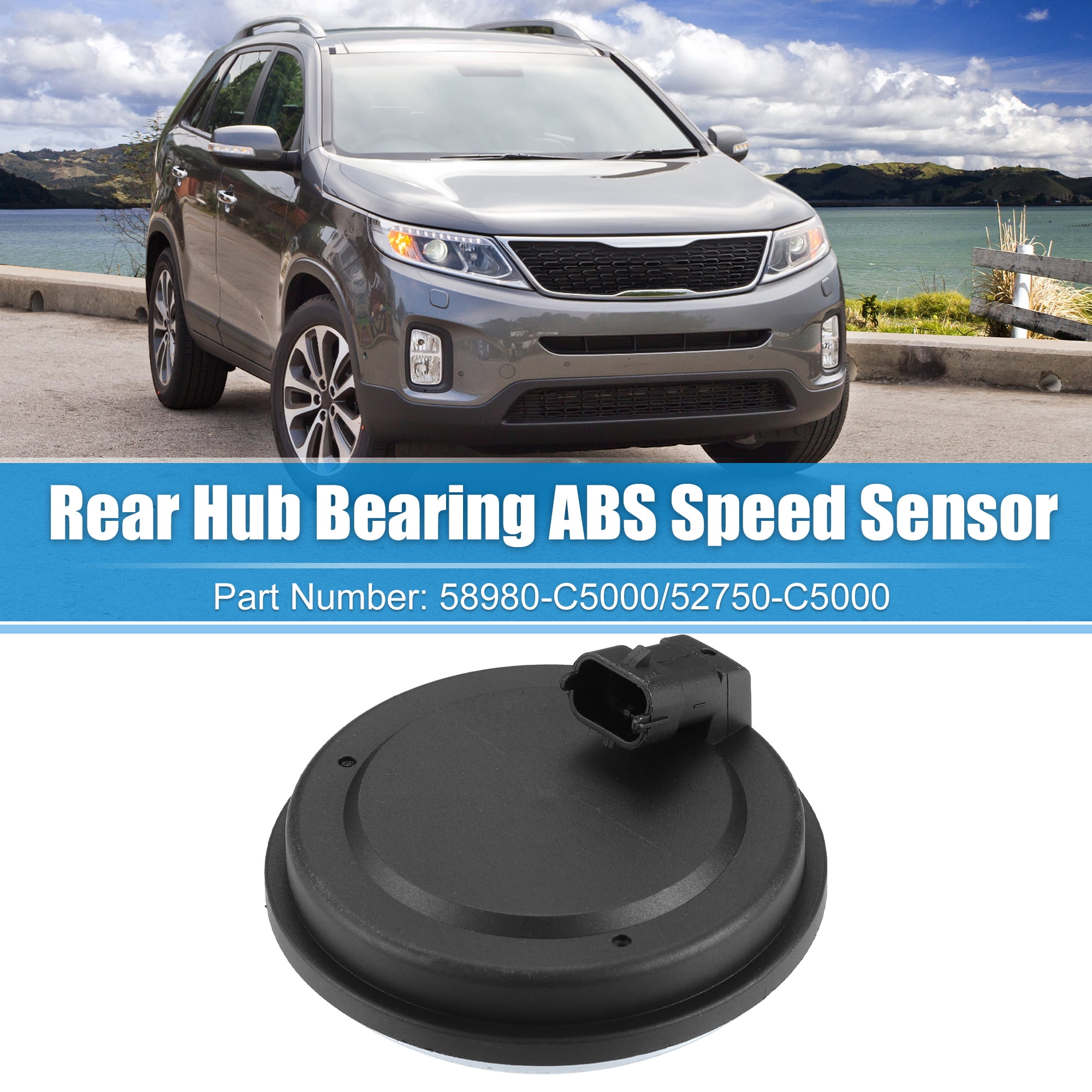 Unique Bargains Rear Hub Bearing ABS Speed Sensor for Kia Sorento and  for Hyundai G80 G90