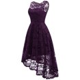 thumbnail image 2 of Dressystar Women Vintage Floral Lace Sleeveless Hi-Lo Swing Formal Cocktail Party Dress, 2 of 6