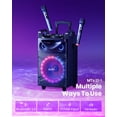 Moukey Karaoke Machine for Adults & Kids, 12" Woofer 650W Peak Power