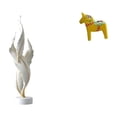 thumbnail image 1 of Figura decorativa,Escultura de plumas para escritorio,oficina,decoración del hogar,Figura de escritorio,Estatua de caballo tradicional sueca hecha a mano,Figura creativa del caballo Dalecarliano, 1 of 8