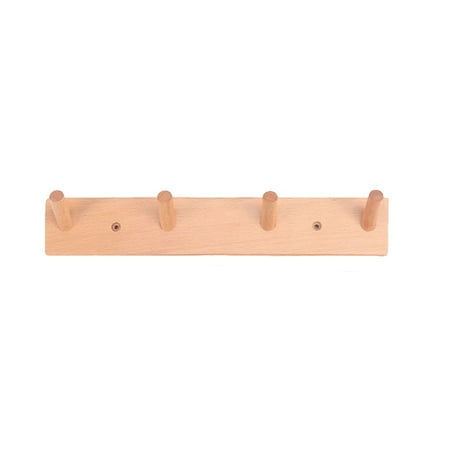 

Luckinbaby Wall Wooden Hook 45 Scientific Angle Retro Decorative Hat Rack