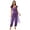 Purple, variant on iiniim Women's Arabian Princess Costume Shiny Sequin Belly Dance Halloween Jumpsuits with Tulle Blue L