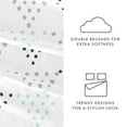 thumbnail image 5 of Noble Linens 4 Piece Pattern Microfiber Bed Sheets Set, Light Gray Trio, Full, 5 of 10