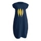 thumbnail image 4 of Puntoco Vestido Estampado De Dos Bolsillos Con Cuello Redondo Y Manga Corta De Color Liso Para Mujer Azul Marino S,Regalos Para Mujer Joven, 4 of 4