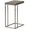 thumbnail image 1 of Coaster Table d'Appoint Contemporain en Bois Extensible avec Base en Métal en Gris, 1 of 3