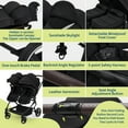thumbnail image 4 of Roromall Side by Side Double Stroller for Twins, Adjustable Compact Folding Baby Travel Stroller with High Landscape Seat, Lightweight Canopy & Recline for Infant and Toddler, 4 of 7