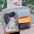 thumbnail image 2 of Double Layer Oxford Portable Canvas Cat Bag - Large Capacity Pet Backpack for Cats and Dogs ShopWise Round, 2 of 16