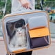 thumbnail image 2 of Double Layer Oxford Portable Canvas Cat Bag - Large Capacity Pet Backpack for Cats and Dogs ShopWise Round, 2 of 16