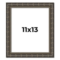 11x13 Frame Black Bamboo Solid Wood Picture Frame Width 1.5 Inches | Interior Frame Depth 0.5
