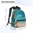 thumbnail image 2 of Easygdp Shopping Cart On Tropical Beach Mochila Casual para Portátil, Mochila para Escuela, Viajes, Negocios, 2 of 6
