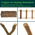 thumbnail image 5 of Bird Perches Apple Wood Large Parrot Perch, 18" Ladder for Birds Cages Parakeet Conure Cockatiel Toys Accessories Pack of 4, 5 of 8
