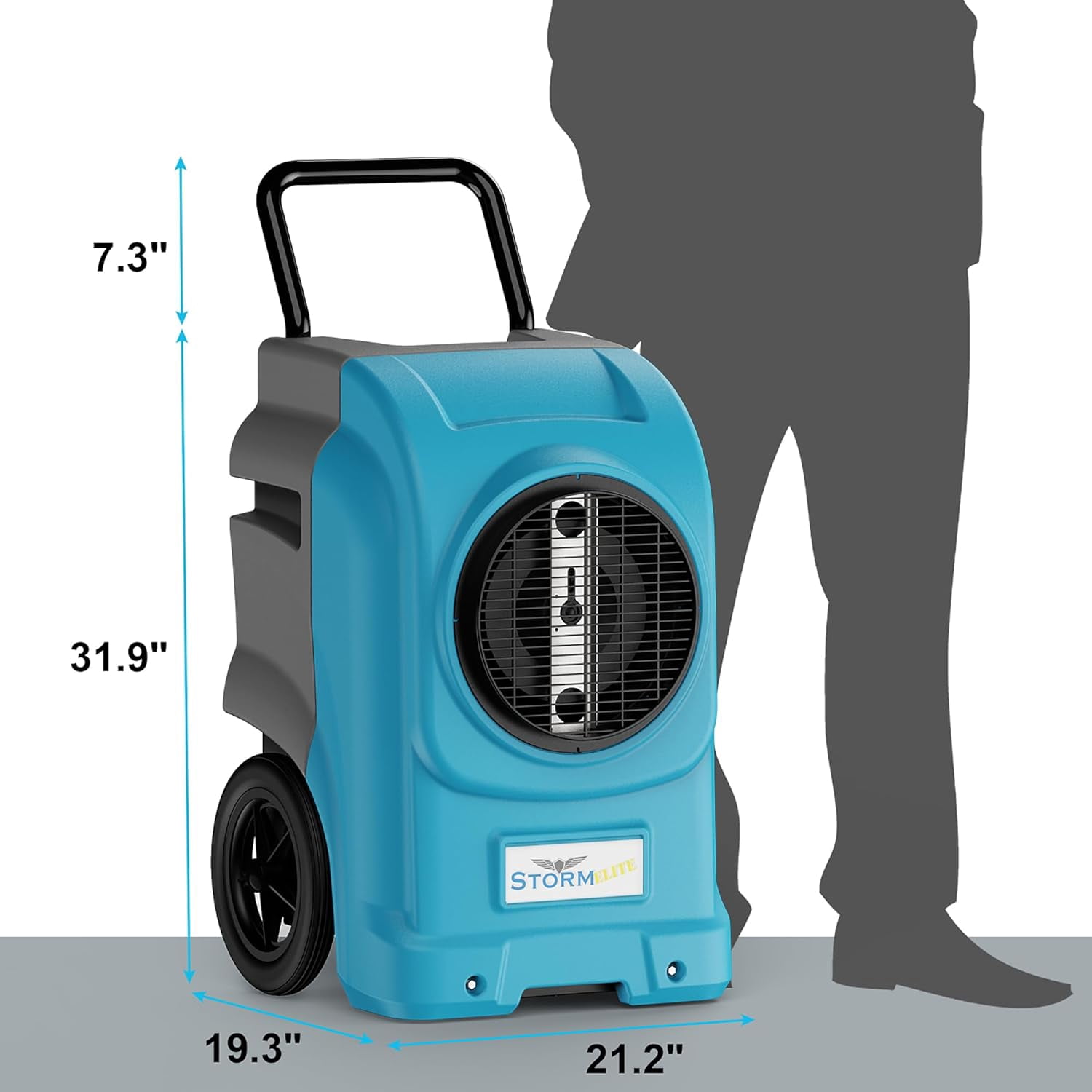 ALORAIR  270 Pints Commercial Dehumidifiers Smart Wi-Fi with Pump, Up to 3,000 Sq.Ft Coverage for Large Room or Basements, Industrial Dehumidifier with Drain Hose, 5 Years Limited Warranty, Blue