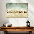 thumbnail image 2 of Elephant Stock Roaming Horses Wall Art - Horizontal Canvas Wall Art - Living Room Wall Decor - Animal Canvas - Blue And Brown Decor By Ynon Mabat - 24" x 16", 2 of 4
