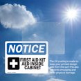 thumbnail image 6 of (2 Pack) First Aid Kit AED Inside Cabinet Sign, 6 of 7