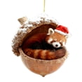 thumbnail image 2 of CPHDW7 Vintage Christmas Tree Decorations, Acrylic Animal Pendants, Cozy Woodland Creatures Ornaments for Rustic Nature Themed Home Wreaths Tabletop, 2 of 6