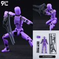 thumbnail image 1 of (Assembly Completed) T13 Action Figure Set,Dummy 13 Robot Action Figure, Lucky 13 Collectible Action Figure Articulated, 1 of 2