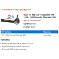 thumbnail image 2 of Outer Tie Rod End - Compatible with 1999 - 2006 Chevy Silverado 1500 2000 2001 2002 2003 2004 2005, 2 of 2