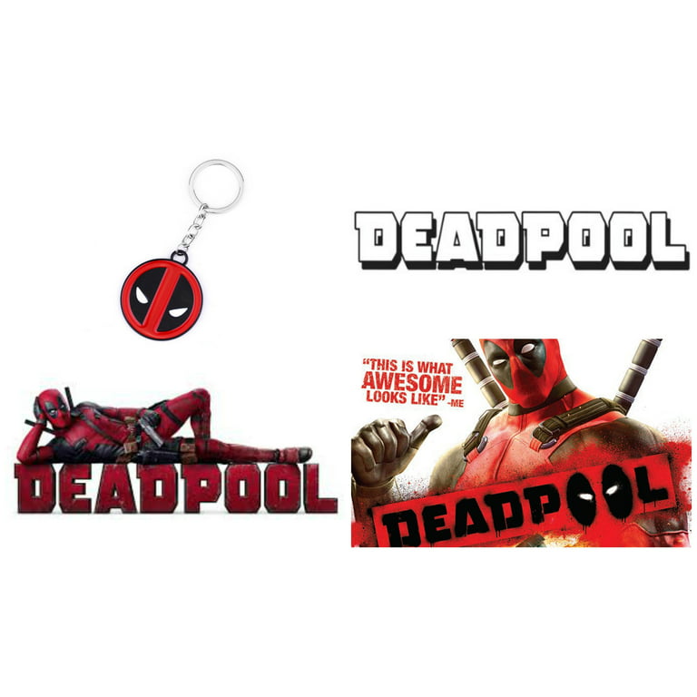 Deadpool Card Holder Purse Clip On / Key Ring Chain