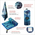 thumbnail image 4 of 4Monster Microfiber Beach Towel, Quick Dry Lightweight Towel, Large, OceanC, L, 4 of 6