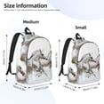 thumbnail image 2 of Fotbe Running White Horses Mochila de Lona con Estampado, Mochila Duradera, Mochila Versátil de Alta Calidad, Mochila Compacta Vintage-Small, 2 of 5