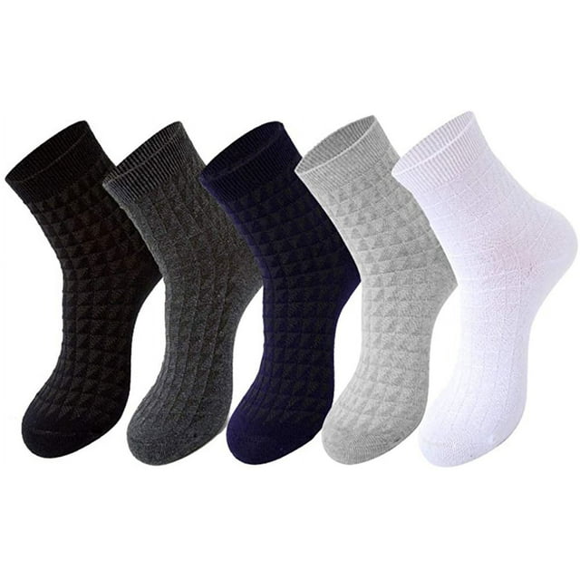 Calcetines de algodón para hombre antiolor, paquete de 5