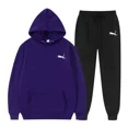 thumbnail image 3 of Sudadera con capucha para hombre, traje con estampado informal de moda sencilla, chándal deportivo de alta calidad para trotar y culturismo, Otoño e Invierno, 3 of 5