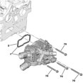 thumbnail image 5 of Car Thermostat Housing 9849443980 for Peugeot 308 508 3008 5008 Expert Boxer 2.0 2.2 HDI 9804160380, 5 of 5