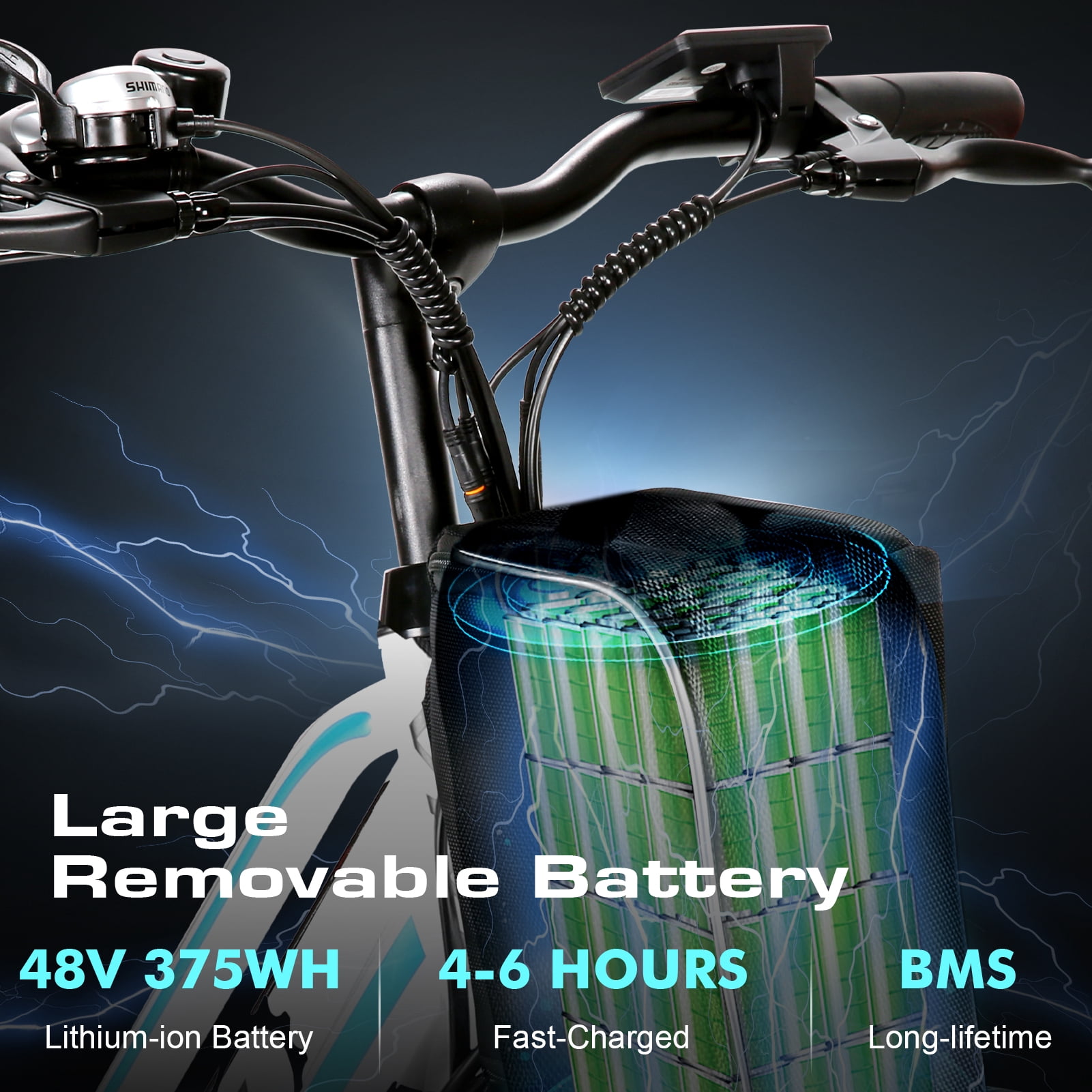 Vivi Electric Bike 26" City Commuter Electric Bike 500W Step-Through Electric Bike 20MPH Electric Cruiser Bike Beach Bike Up to 50 Miles with Cruise Control, UL2849 Certified