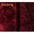 thumbnail image 3 of Satin Floral Jacquard Fabric BURGUNDY / 58" Wide / Sold by the yard, 3 of 4