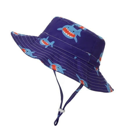 

Girls Boys Hats Caps Sea Animal Sunshade Children Fisherman Hat Seaside Beach Breathable Baby Hat