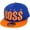 Royal/Orange, variant on Like A Boss Urban City Fashion Snapback Hat Adjustable Baseball Cap Mens Womens