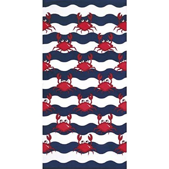 multi crabs color multi 30 x 60 inchestowel