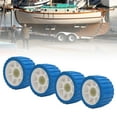 thumbnail image 3 of 4 Pcs 5" X 3" Wobble Roller, Boat Trailer Roller, PVC Ribbed Wobble Roller Kit, Mounting Hole Diameter 1-1/8", High Temp Resistant Poly Ribbed Wobble Roller for Boats Trailers, 3 of 7