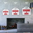 thumbnail image 2 of Beware Of Dog 10” x 10” Sign | Indoor/Outdoor Plastic | SignMission Designer Dog Pet Parking Pit Bull Security Warning Guard Dog Novelty Gift Funny Joke Gag Road Garage, 2 of 4