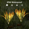 thumbnail image 4 of Paquete De 2 Orejas De Trigo De Simulación con 7 Luces Solares Lámparas De Paja Solares Al Aire Libre, Luces Solares De Flores De Jardín Decorativas Al Aire Libre para Patio Jardín Patio Cés, 4 of 5