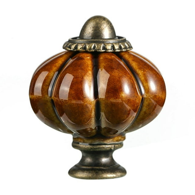 ZheElen Retro And Durable Ceramic Cabinet Handles For Kitchen Cabinets And Exquisite Coffee color