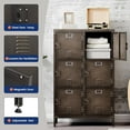 thumbnail image 4 of Yizosh Metal Locker with 6 Lockable Doors, Industrial Steel Storage Lockers for Employees - 47.3" Locker Storage Cabinets for School, Gym, Home, Office, Garage (6 Door), 4 of 18