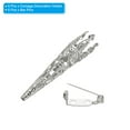 thumbnail image 3 of Uxcell 41mm Corsage Decorative Holder Brooch Pin Vase Pocket Boutonnieres Holder with Bar Pins Platinum 6 Pcs, 3 of 6