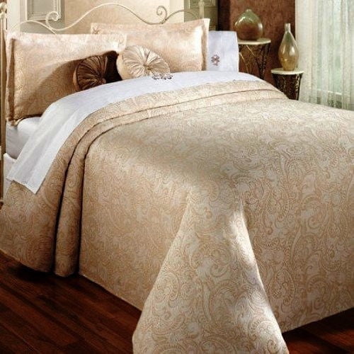 Provence Matelasse Bedspread And Pillow Sham Set Cotton And
