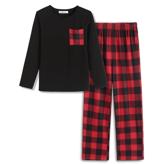 Arshiner Boys Loose-fit Pajamas Long Sleeve Top and Pants Car Print 2 Piece Pajama Set