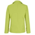 thumbnail image 3 of Jinhomg Women's Business Casual Blazer Jacket Dressy 3/4 Sleeve Notch Lapel Office Jacket Solid Double Breasted Suit Jacket with Pockets Sales Today Clearance Green XXXL, 3 of 5