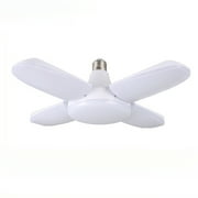 E27 LED garage light bulb, 45W/60W super bright foldable 3/5 leaf design, 6500K daylight