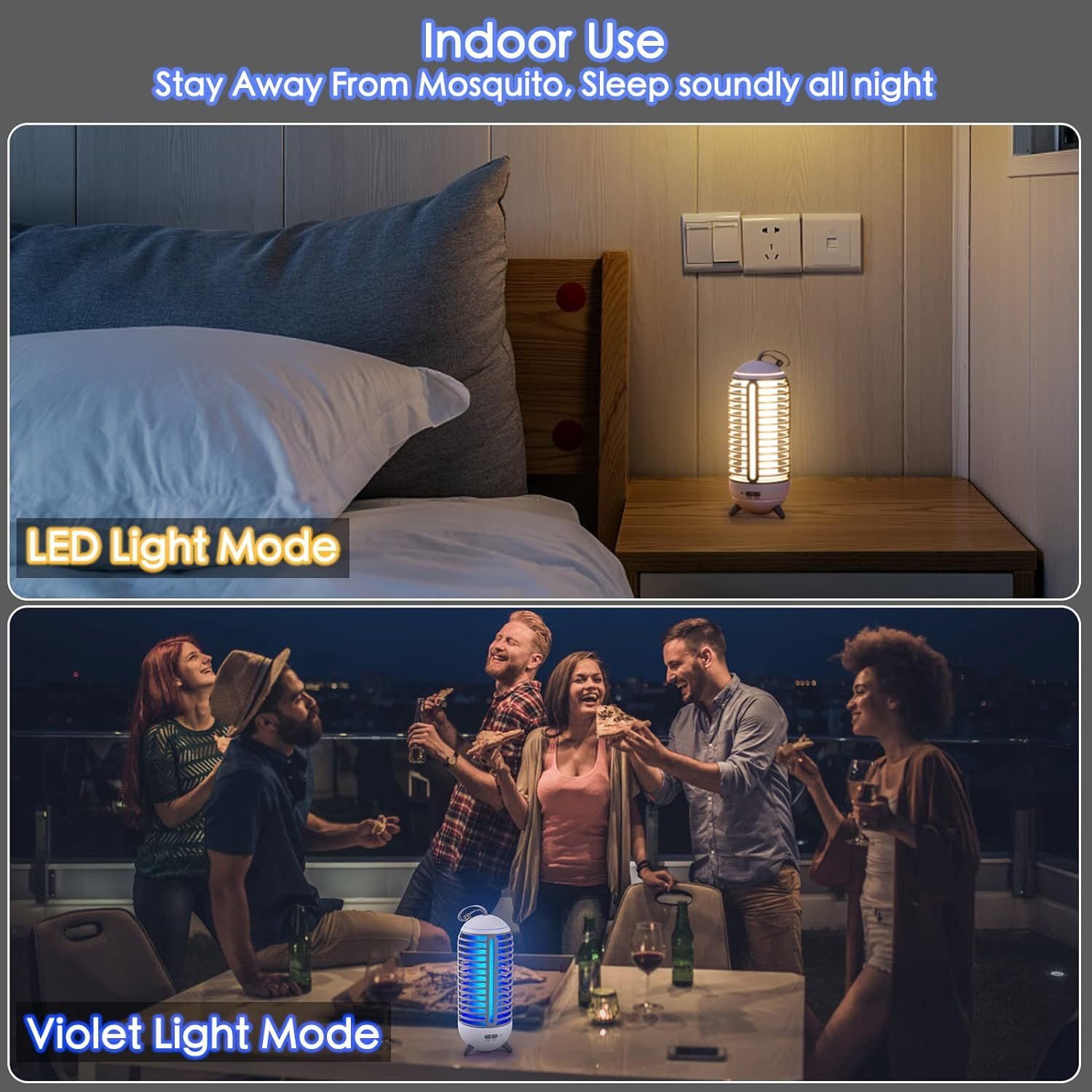 Home charging mosquito repellent lamp, outdoor electrocution mosquito repellent lamp, ambient light mosquito repellent lamp, night light dual function lamp