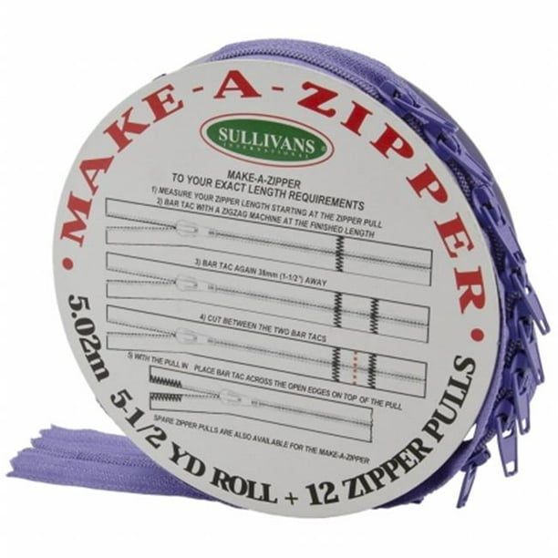 Kit Make-A-Zipper 5-1/2yd-Medium Violet