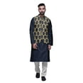 thumbnail image 1 of Atasi Indian Traditional Kurta Churidar Pajama Set With Nehru Jacket For Men, 1 of 3