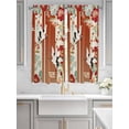thumbnail image 2 of Red Crane Living Room Curtains 2 Panel, Vintage Elegant Spring Floral Botanical Cafe Window Treatment, Extra Long Farmhouse Bedroom Bathroom Kitchen Curtains Drapes 104"x72", 2 of 6