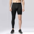 thumbnail image 2 of IWRICH Men’s Compression Pants Full Length and Shorts Tights Basketball Pants Base Layer Leggings Black L, 2 of 5