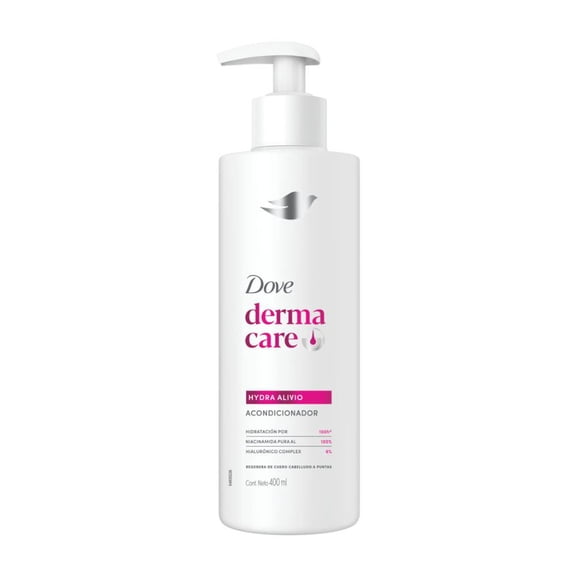 Acondicionador Dove Derma Care hydra alivio, hidratación por 100h, 400 ml