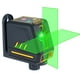 thumbnail image 1 of Nivel láser profesional Nivel autonivelante de línea cruzada horizontal y vertical Nivel de burbuja autonivelante Líneas láser seleccionables Brillo ajustable Haz verde T08, 1 of 9